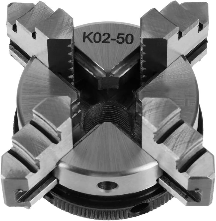 4 Backen Drehfutter, 50 mm K02-50 Mini Selbstzentrierendes Drehfutter mit M14-Gewinde zur,anuellen M