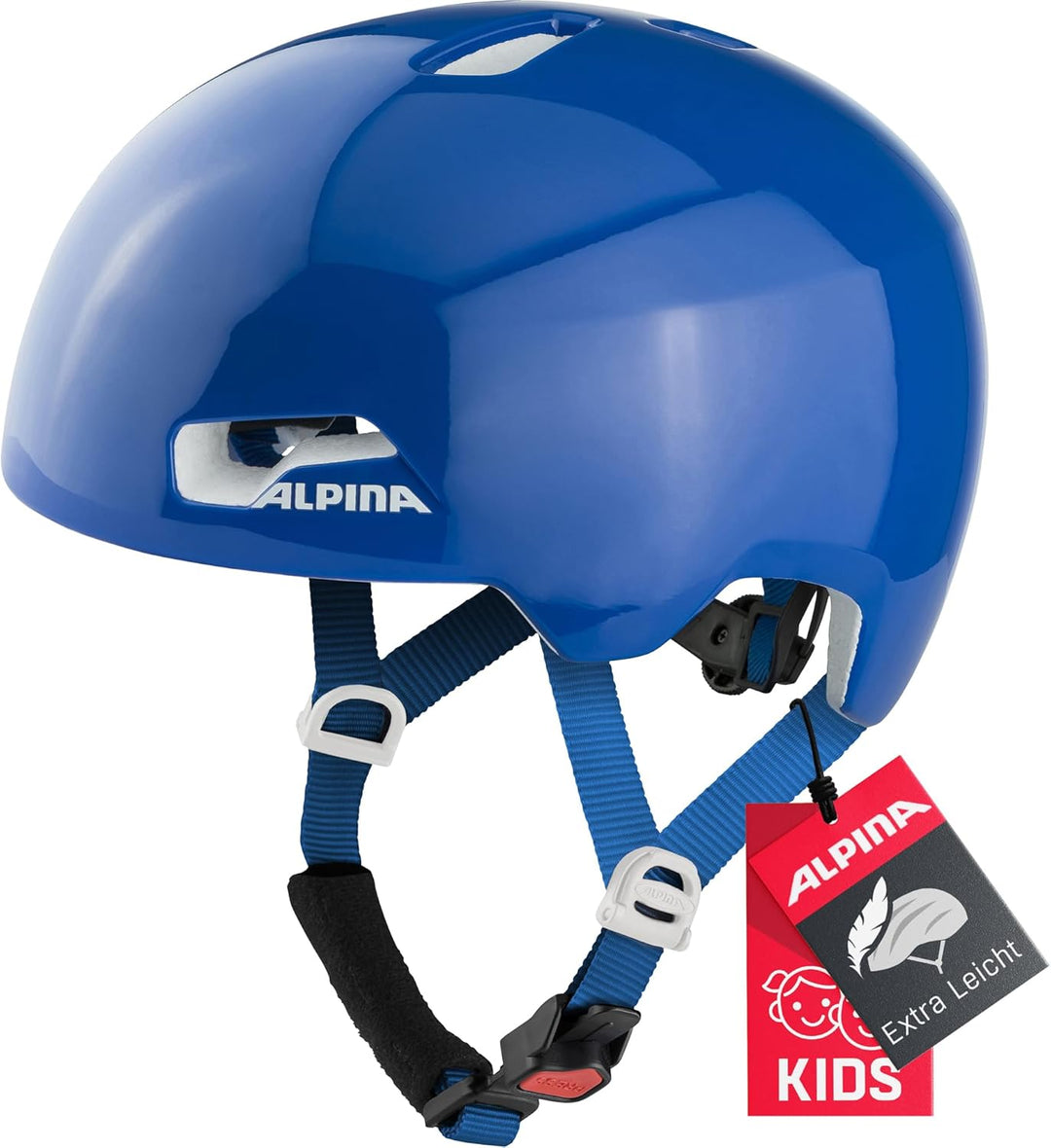 ALPINA Hackney - Leichter, Bruchfester & Optimal Klimatisierter Fahrradhelm für Kinder, Mit Nachrüst