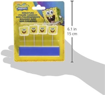 Amscan International Sponge Bob Schwammkopf kleine Kerzenfiguren
