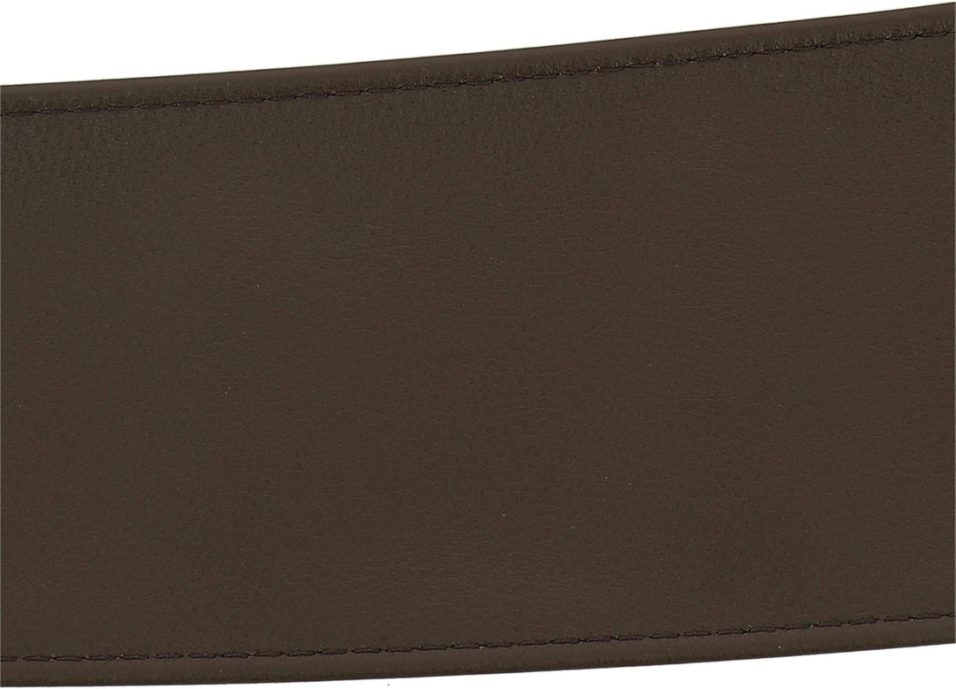 FASHIONGEN - Echtem Rindsleder Vollnarbenleder Obi Gürtel für Damen, Bindgürtel, CASSIANE S-M Braun,
