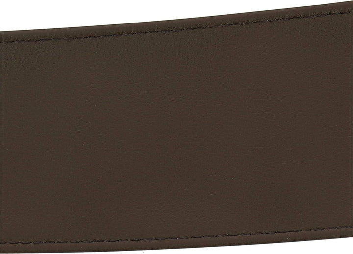 FASHIONGEN - Echtem Rindsleder Vollnarbenleder Obi Gürtel für Damen, Bindgürtel, CASSIANE S-M Braun,