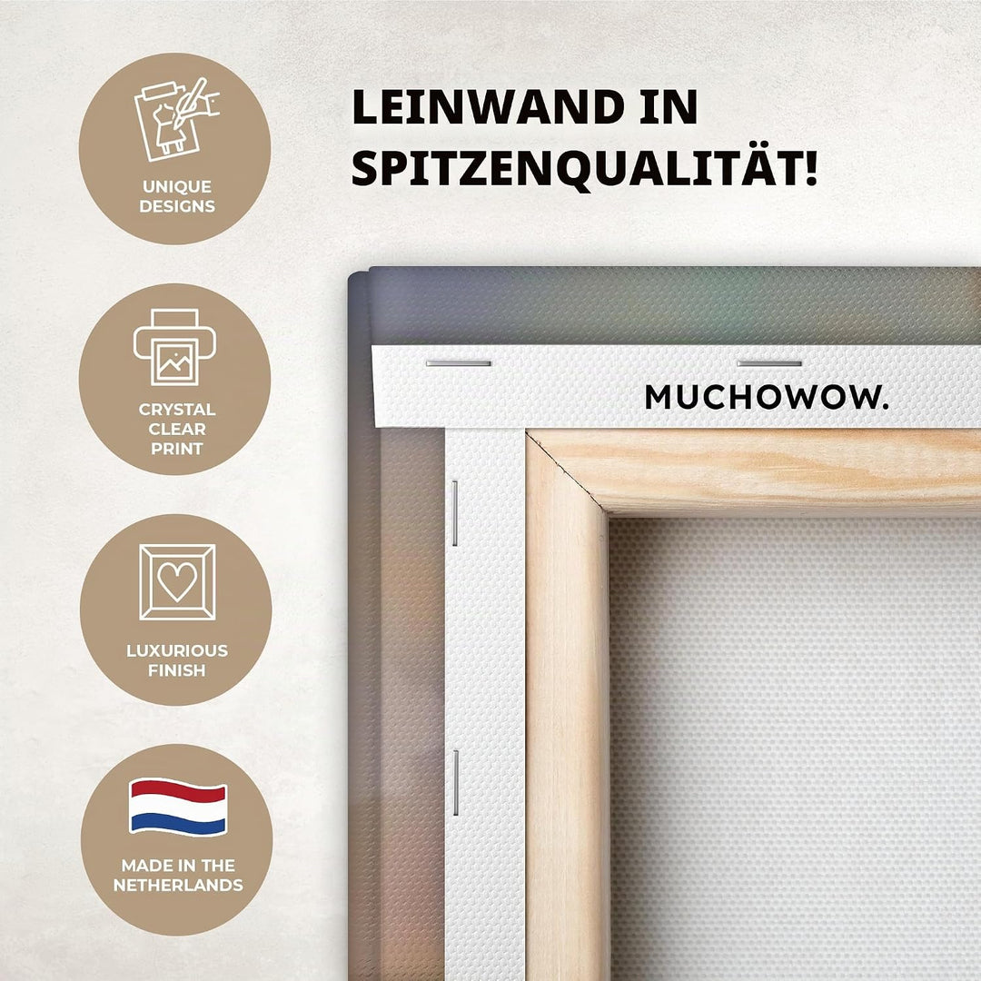 MuchoWow© Leinwandbild Gross 120x80 cm XXL Dekoration Wohnzimmer Bilder Aufhängen Wall Decoration Li