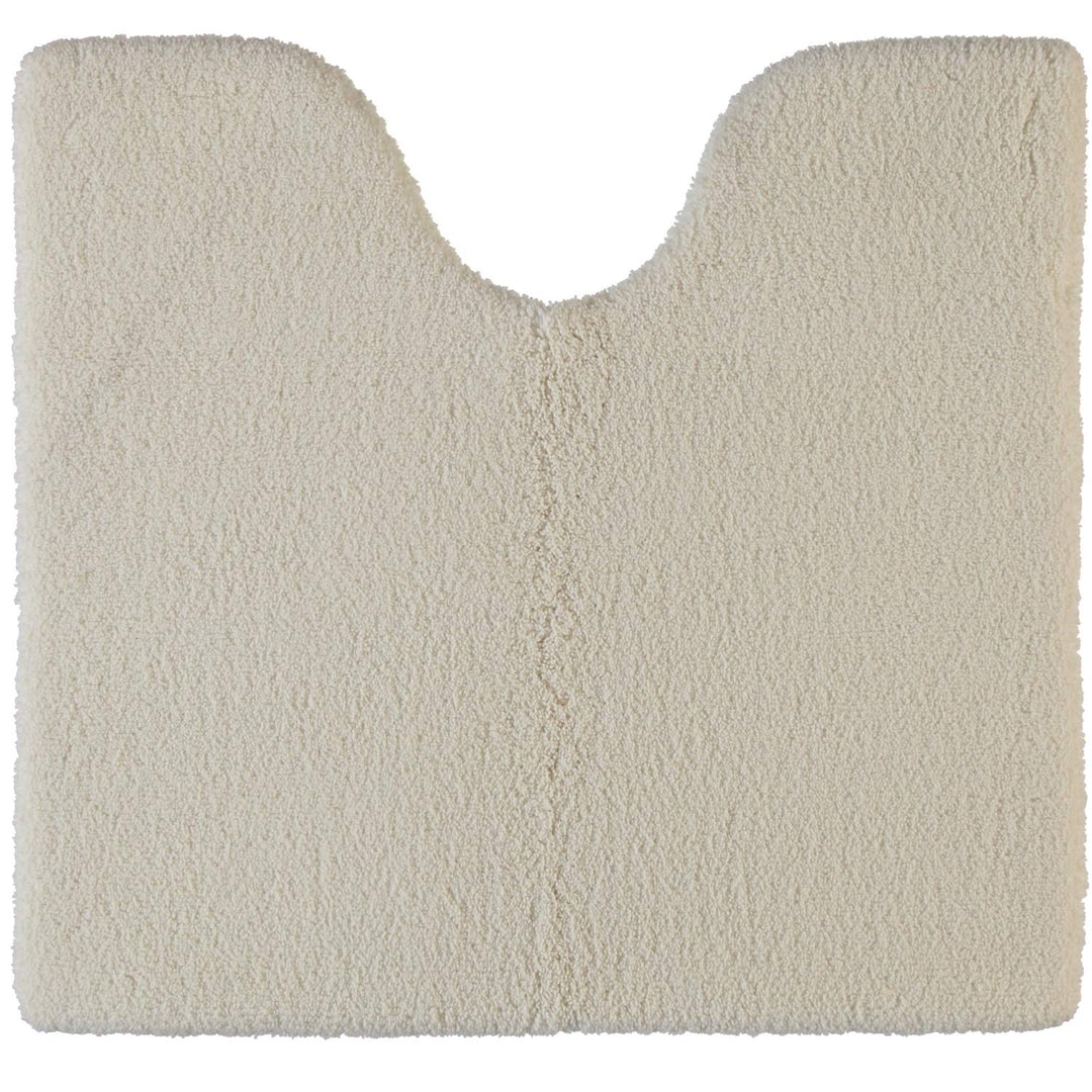 Rhomtuft Badteppiche Square Natur-Jasmin - 20 Toilettenvorlage mit Ausschnitt 55x60 cm, Toilettenvor