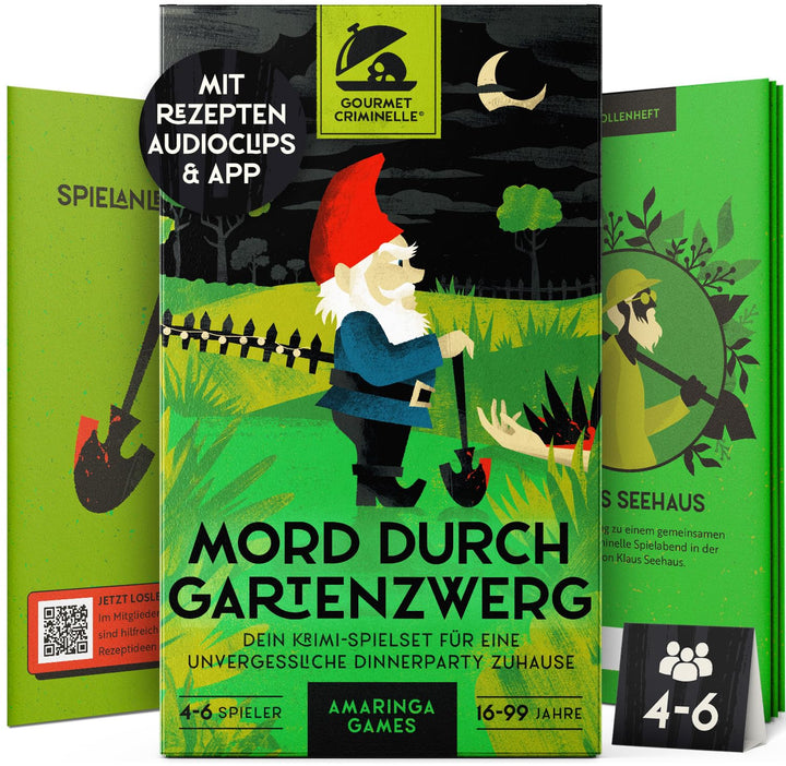 Gourmet Criminelle® | 4 bis 6 Personen | Krimidinner für zuhause | Mysteriöses Krimispiel für Deine