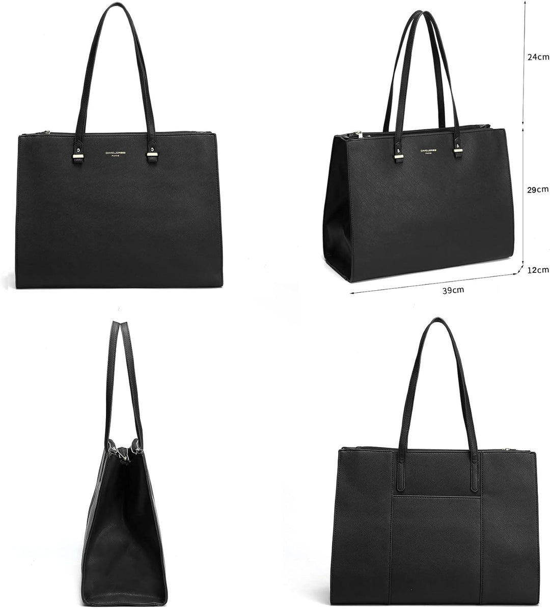 David Jones - Damen Shopper Handtasche - Frau Grosse Henkeltasche PU Leder - Arbeitstasche Viele Fäc