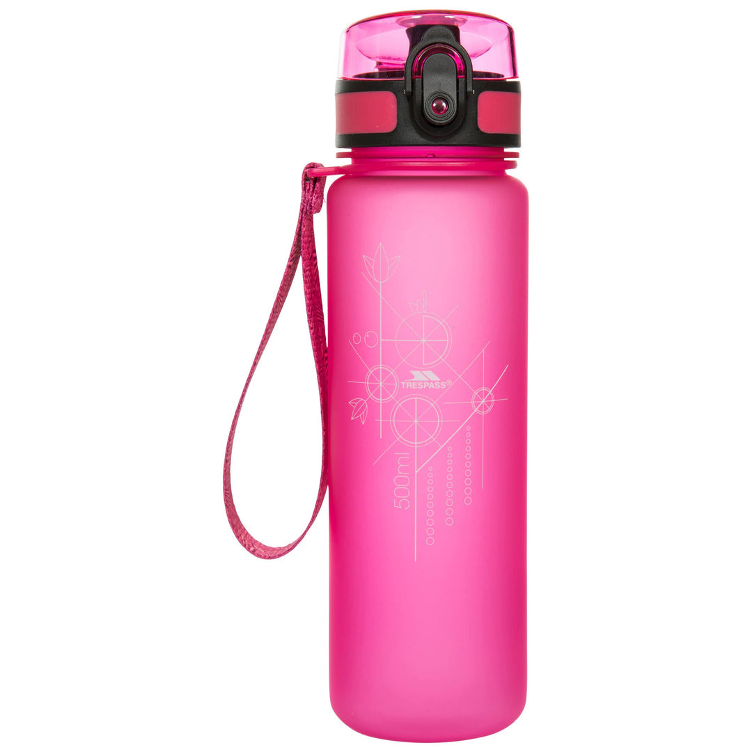 Trespass Steinschloss Sportflasche 500 ml Rose, 500 ml Rose