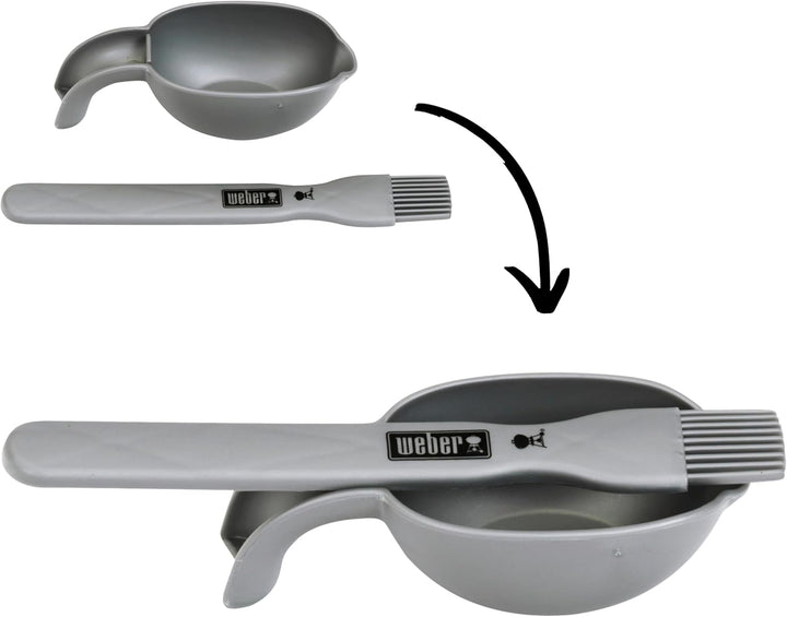 Theo Klein 9445 Weber Grill Genesis aus Holz inklusive Einsätze für Steak, Pizza oder Gemüse Mit Foo