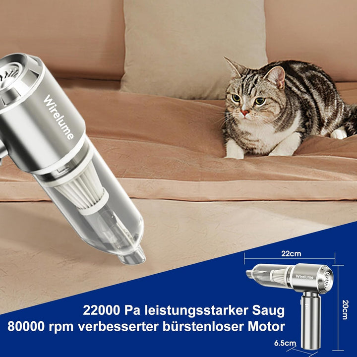 Handstaubsauger akku Auto kabellos 4 in 1 autostaubsauger Mini Staubsauger 22,000 Pa Starke Zyklon-S