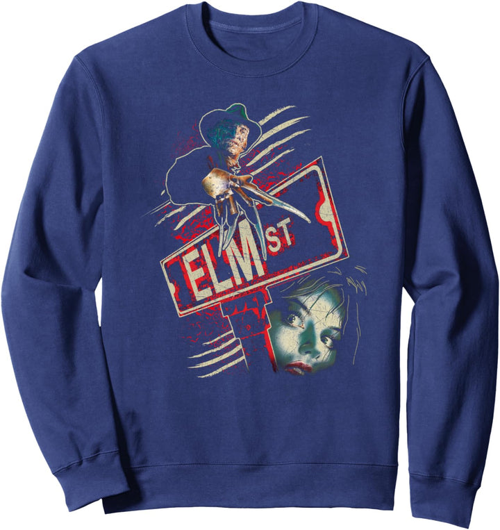 A Nightmare on Elm Street Freddy Movie Poster Sweatshirt