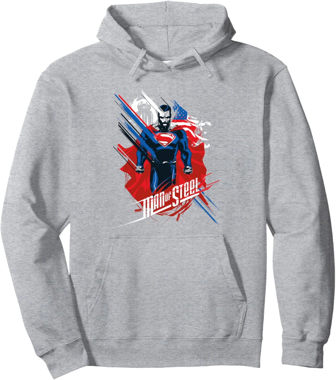 Superman Man of Steel American Man Pullover Hoodie