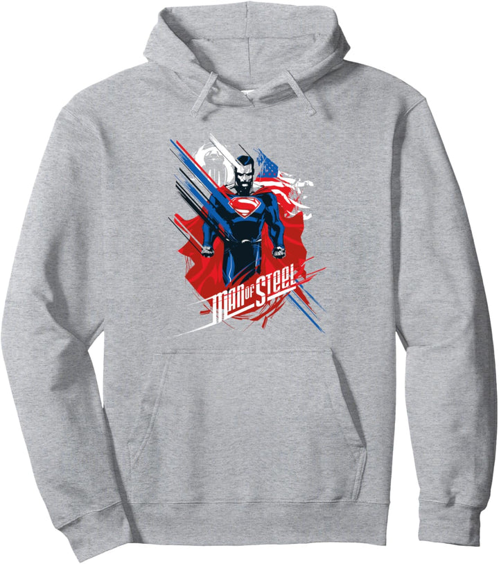 Superman Man of Steel American Man Pullover Hoodie