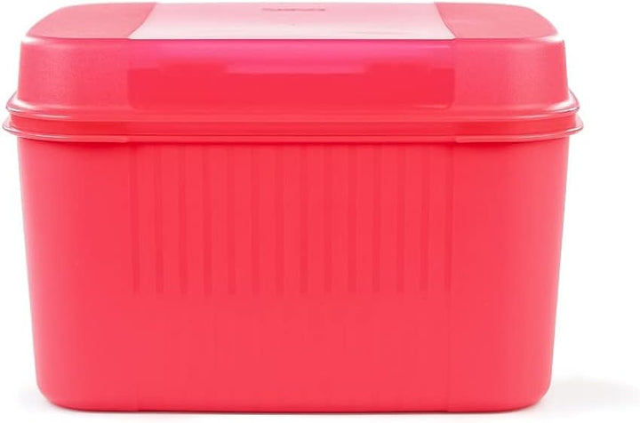 TUPPERWARE Schatztruhe 7,3 L erdbeerrot Schatzkiste Naschkätzchen Apollo Royal