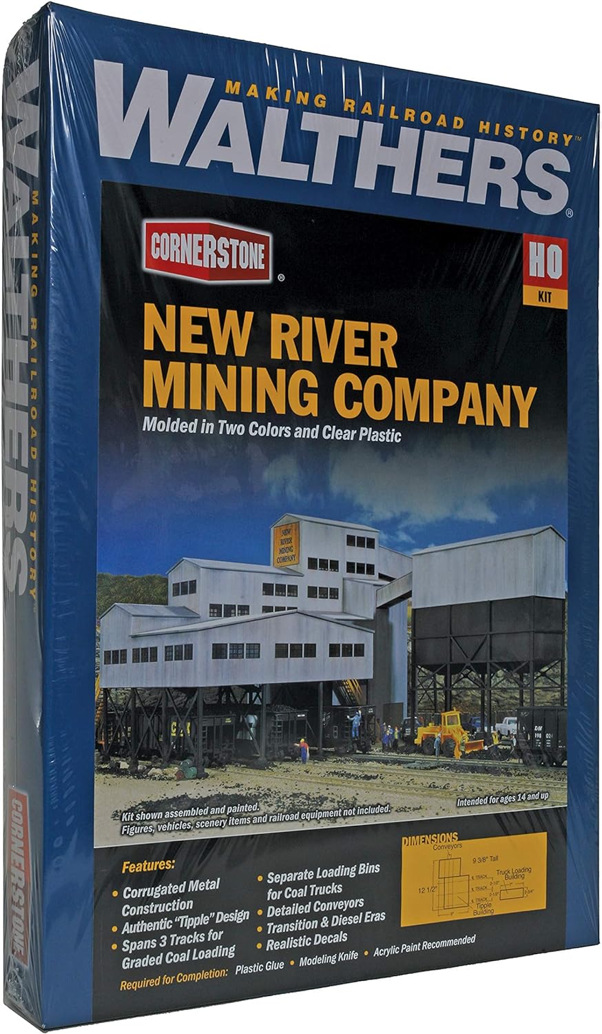 Walthers Cornerstone 933-3017 - Minengebäude New River MiningCompany, Gebäude