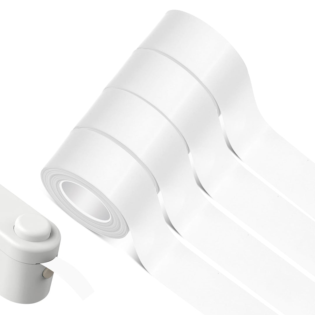 4 Rollen Thermo-Etikettenband L1/Q1/M1, 16 mm x 4 m, Kompatibel, Selbstklebend, Thermodruck, 4 Stück