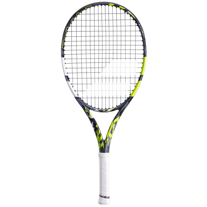 Babolat, Tennisschläger Modell Pure Aero Junior 25 Gen8, Grösse 635 mm, Farbe Grau Gelb Weiss, Griff