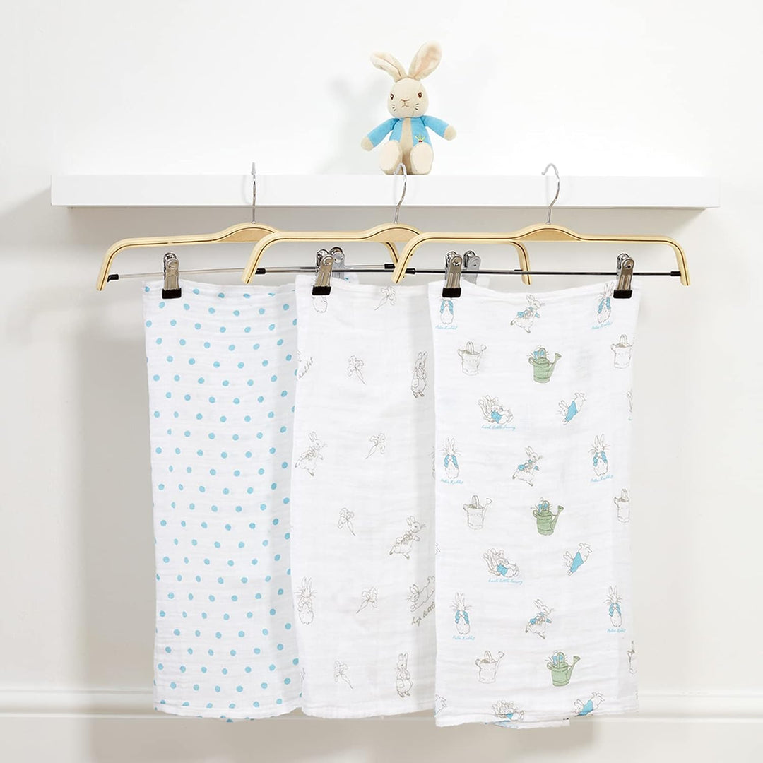 Rainbow Designs PO1599 Soft Toy & Muslin Gift Peter Rabbit Kinder Plüschtier und Musselin Set, weiss