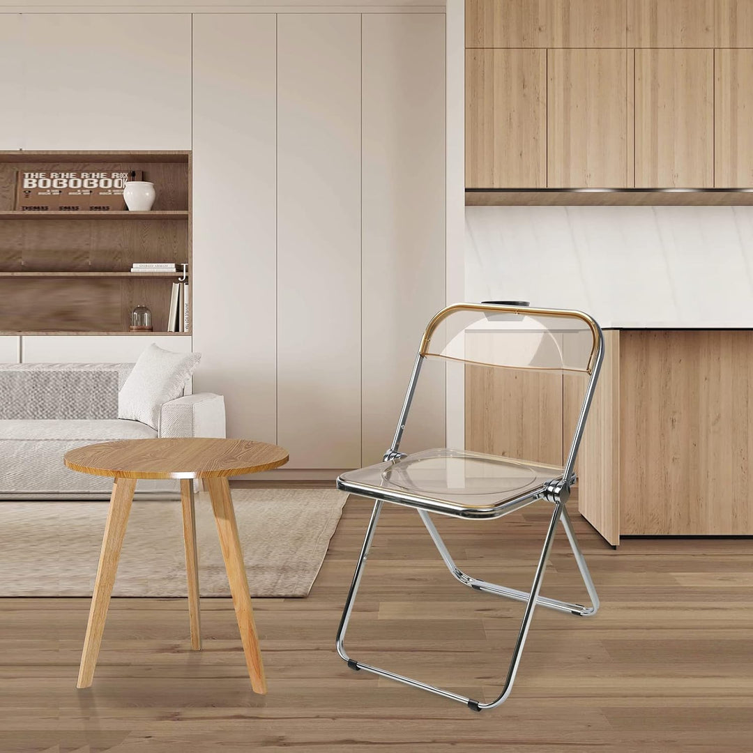 OHMG Klappstuhl für Haustiere, aus Metall, transparent, Tragfähigkeit von 150 kg, für Esszimmer, Woh