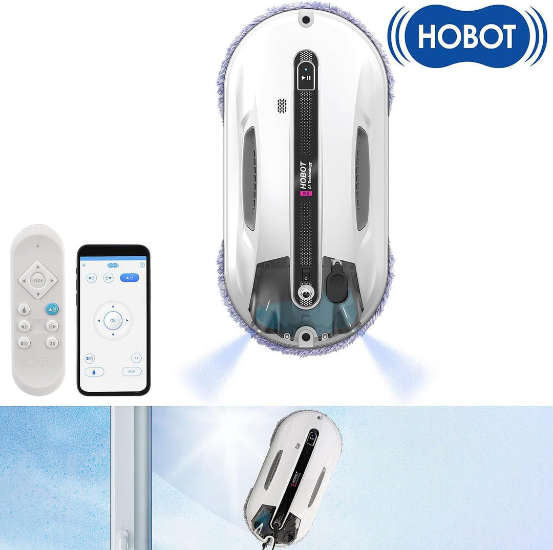 Scheibenwascher Roboter: HOBOT-R3 Profi-Fensterputz-Roboter mit Dual-Sprüh-Funktion, App (Smarter Fe