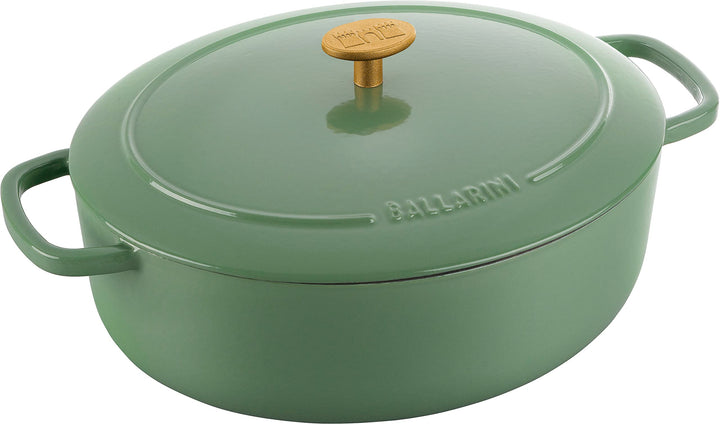 BALLARINI Bellamonte Auflaufform, Bräter, Dutch Oven, Emailliertes Gusseisen, Oval, 29 cm, 4,5 L, Gr