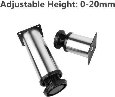 Qrity 4X Tischbein, Füsse für Möbel, Möbelfüsse Verstellbar 350mm, Tischbeine Möbelfuss für Tabellen