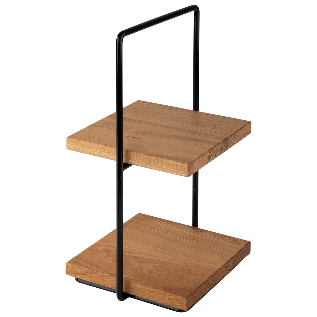 APS 33300 2-stufige Etagère Perfecto SMALL, bestehend aus 1 Buffetständer und 2 Buffetbrettern aus E