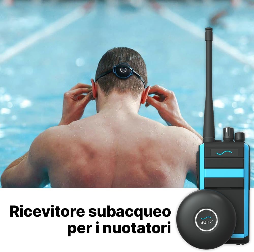 SONR Swim Coach Communicator, wasserdicht, Unterwasser-Kommunikator, Schwimmen, Trainer Geschenke, K