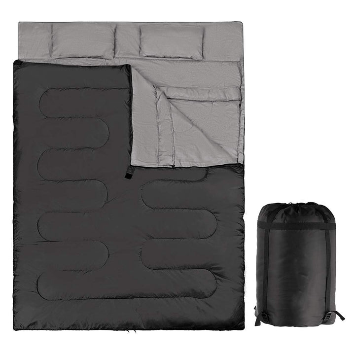 DREAMADE Doppel-Schlafsack, 2 in 1 Outdoor Schlafsack, Doppel Deckenschlafsack, Sommerschlafsack 2er