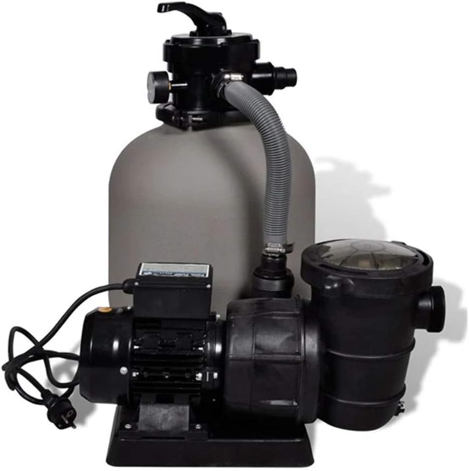vidaXL Sandfilterpumpe 600W 17000L/h Sandfilteranlage Filteranlage Poolfilter