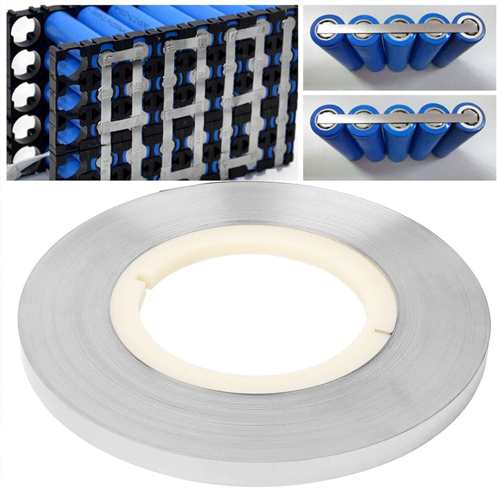 Pure Nickel Strip-0,15 mm 1 kg Nickel Stahl vernickeltes Band zum Löten von Li-Po-Akkus NiMh NiCd-Ak