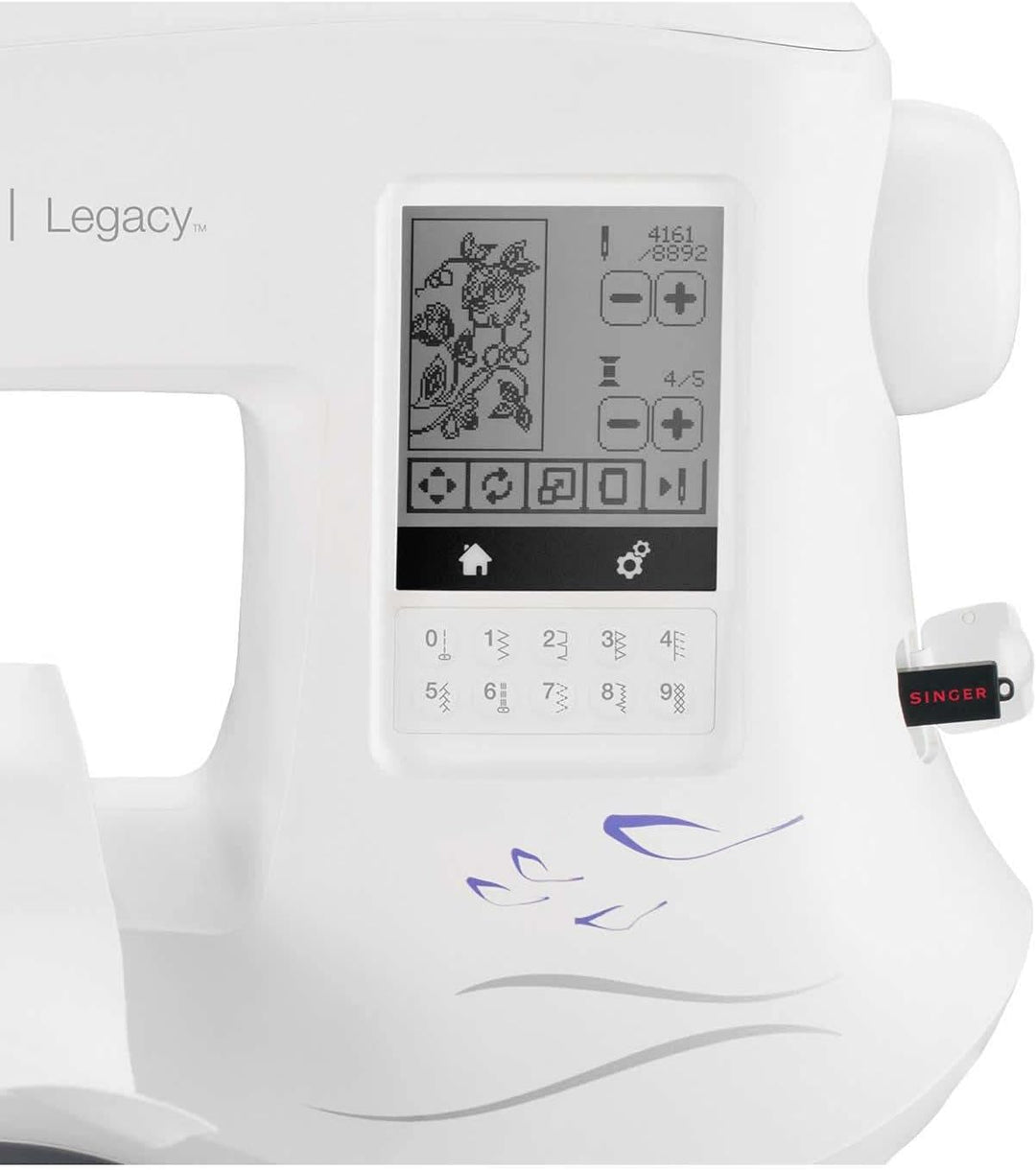 Singer Legacy SE300 Näh- und Stickmaschine, Metall, 15,5 kg