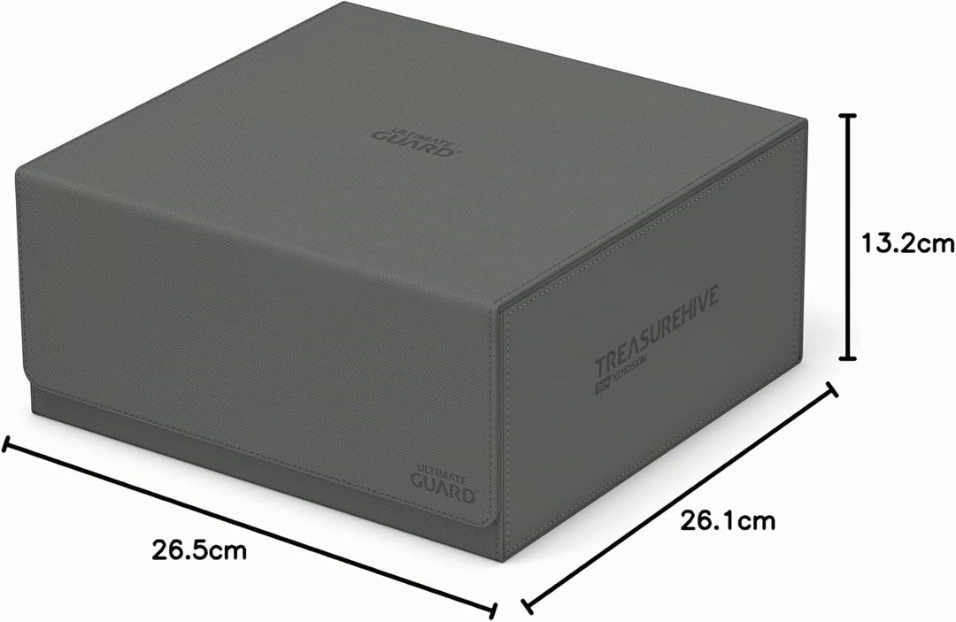 Ultimate Guard Unisex-Adult Treasurehive 90+ Xenoskin Kartenbox 252 x 252 x 125 mm Grau, 252 x 252 x
