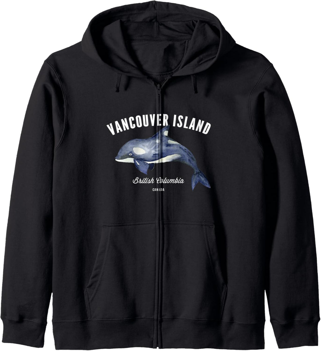 Vancouver Island British Columbia BC Kanada Killerwal Orka Kapuzenjacke