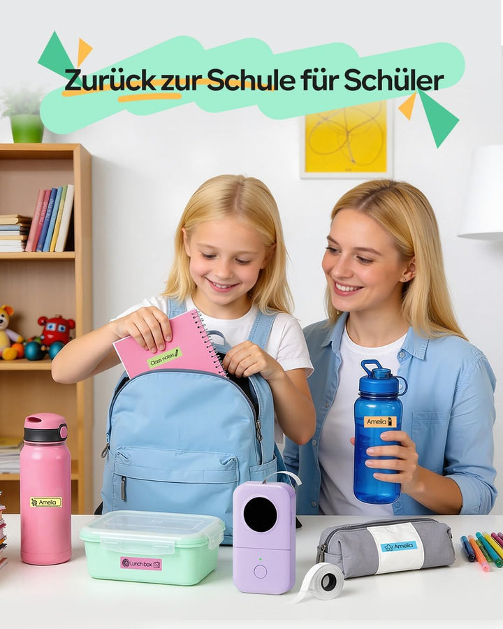 Phomemo D30 Etikettiergerät -Tragbarer Beschriftungsgerät Selbstklebend Bluetooth Etikettendrucker M
