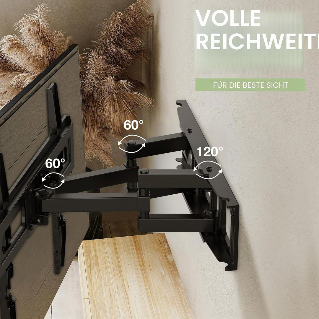 TV Wandhalterung für 32-65 Zoll Bildschirme VESA 75x75 bis 400x400mm Schwenkbare Neigbare und Ausfah