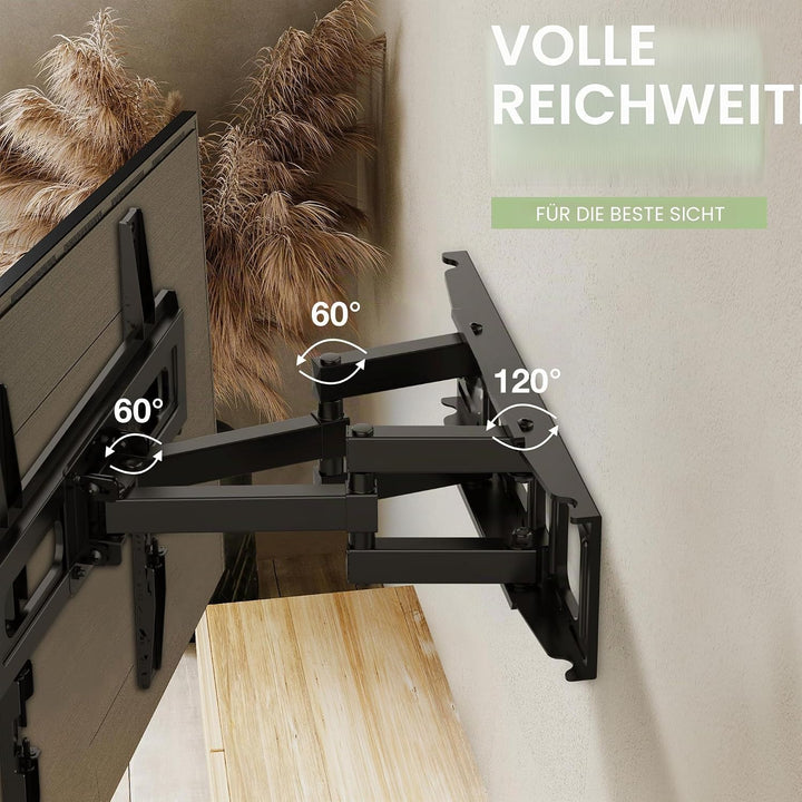 TV Wandhalterung für 32-65 Zoll Bildschirme VESA 75x75 bis 400x400mm Schwenkbare Neigbare und Ausfah
