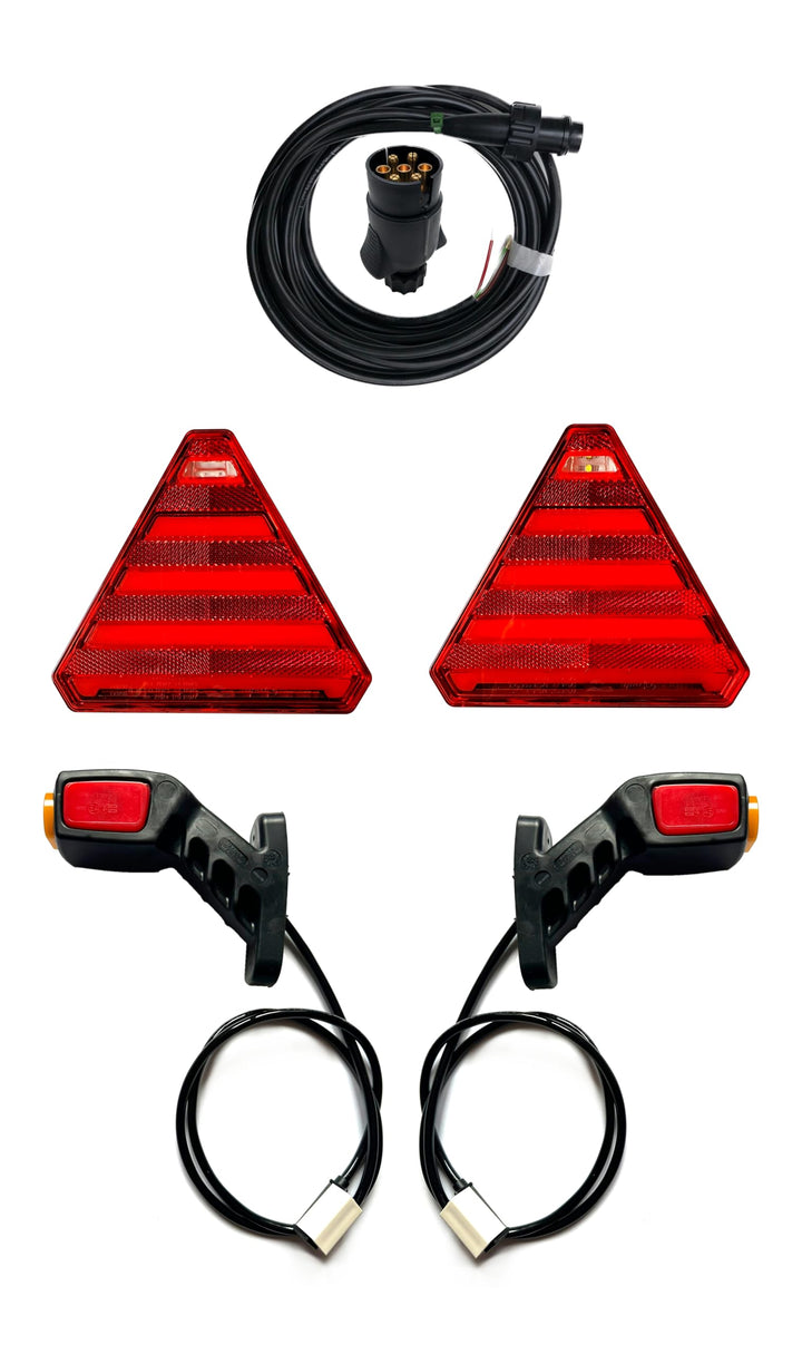 Anhängerbeleuchtung SET LED Rückleuchten Umrissleuchten Kabel 5,6m für Anhänger