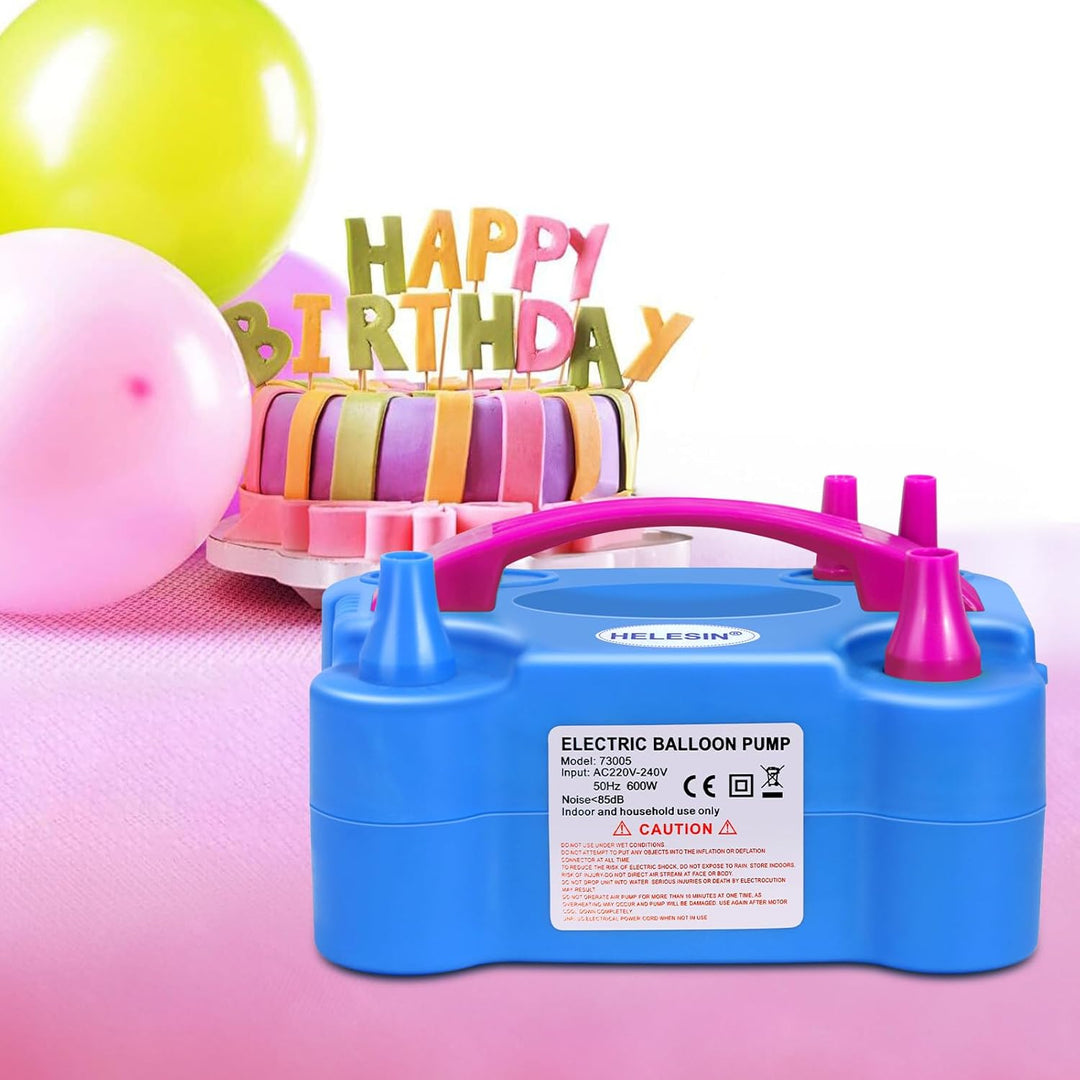 Luftballonpumpe Elektrisch, 600W Ballonpumpe Elektrisch, 2 Inflationsmodi Luftballon Pumpe Elektro,