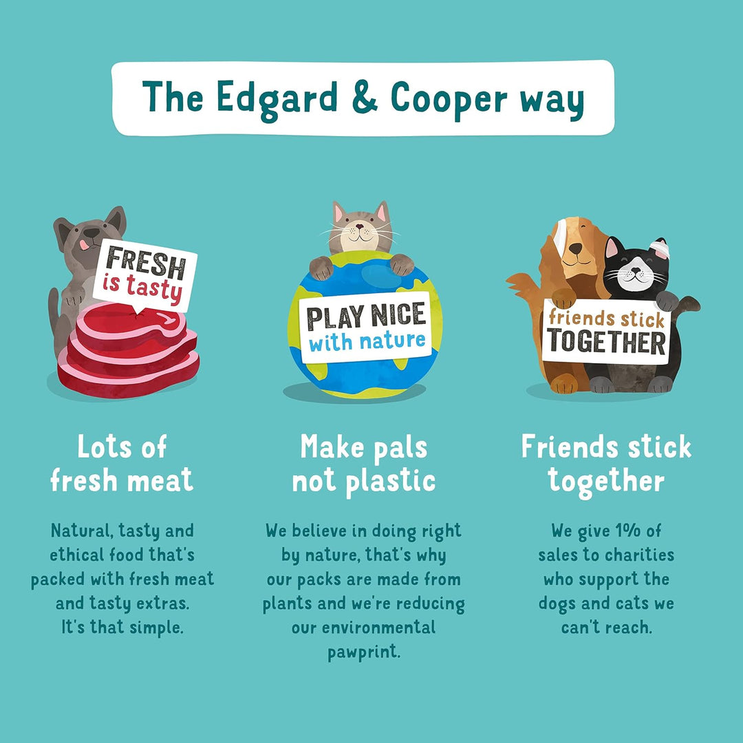 Edgard & Cooper Frisches Freilandhuhn-Trockenfutter für ausgewachsene Hunde, getreidefrei, voll mit
