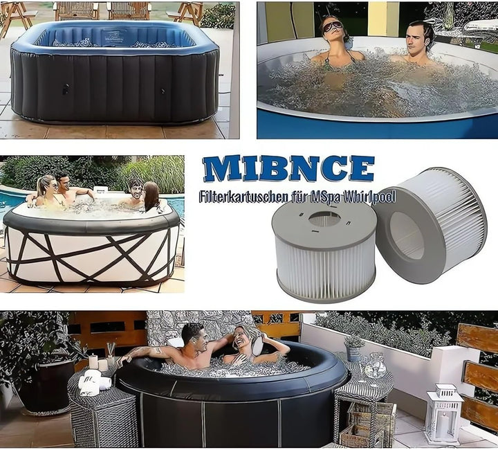 Ersatzfilter für MSPA Whirlpool Ersatzfilter-Kartusche Wasserfilter, Filter für Whirlpool und heisse