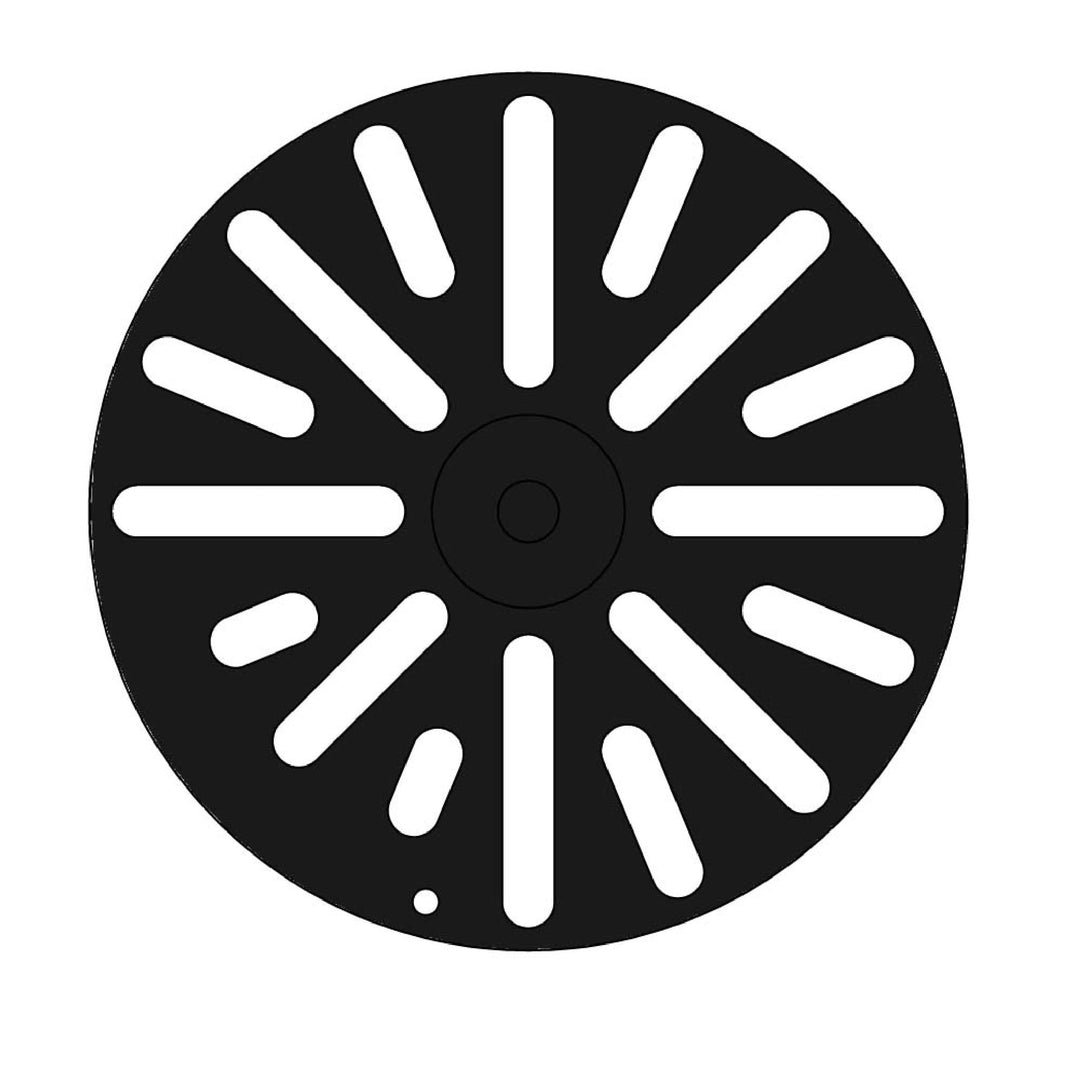 Kaminrost/Ascherost Rund Ø 200 x 10 mm passend für Drooff ** Kaminöfen inkl. Modellübersicht - Asche