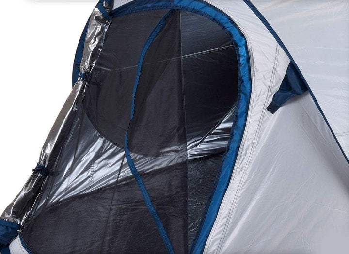 Pop Up Wurfzelt für 2-3 Personen in blau, grün oder Silber - Trekking und Camping Sofortzelt - Autom