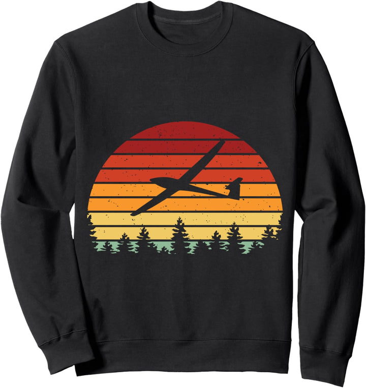 Retro Segelflugzeug Segelflieger Gleitflug Pilot Vintage Sweatshirt