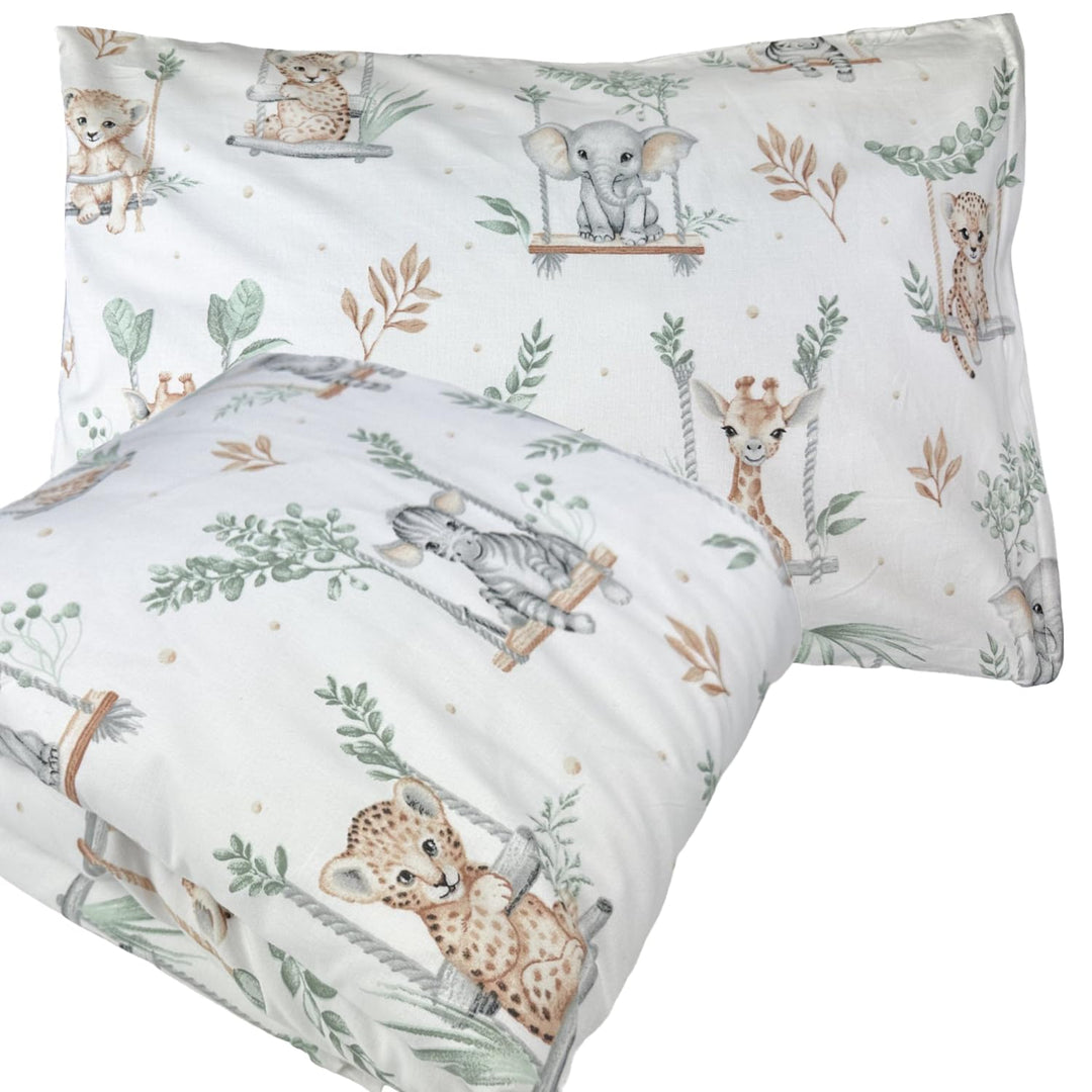Kinderbettwäsche 100x135 + 40x60 | 100% Baumwolle Weiche & Farbenfrohe Bettwäsche für Babys | Mädche