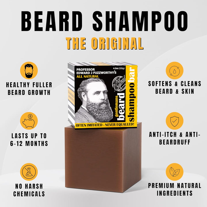 Beauty and the Bees Tasmania Professor Fuzzworthy's Bartshampoo mit natürlichen Ölen,125gm