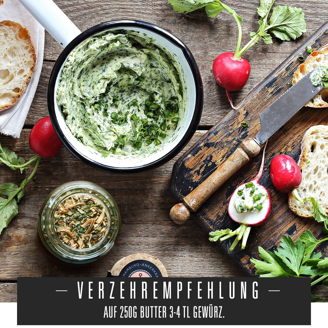 Ankerkraut Geschenkset Kräuter, Geschenk-Box mit 3 Kräutermischungen im Korkenglas, Leckere Geschenk