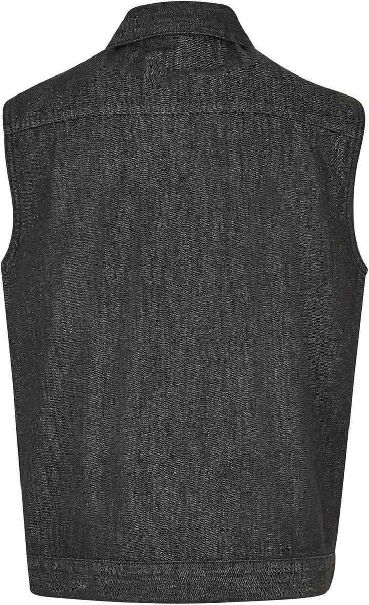 Urban Classics Herren Denim Vest, Männer Jeansweste, erhältlich in vielen verschiedenen Farben, Grös
