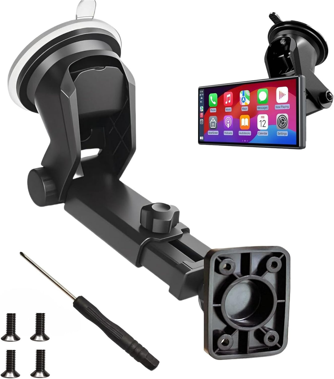 Epronic Flexibel Saugnapf Halterung für Carplay Tragbares Autoradio, Halterung Kompatibel mit Wirele