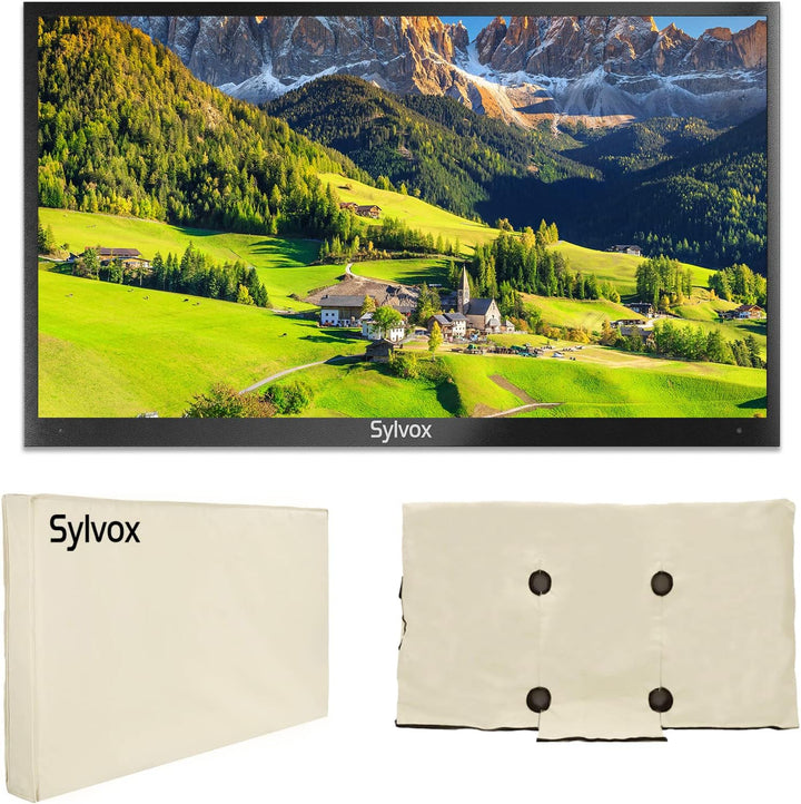 SYLVOX Outdoor wasserdichte Abdeckung für TV 75 zoll mit vollständig unterer Abdeckung, ausserhalb F
