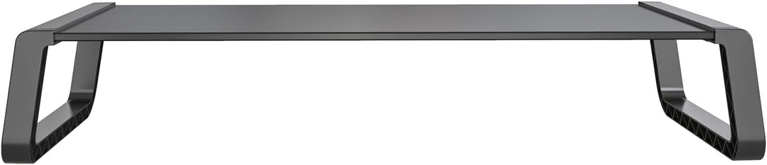 SVITA ANSAN Monitorständer Monitorerhöhung Schreibtisch Computertisch Glas Schwarz, Schwarz