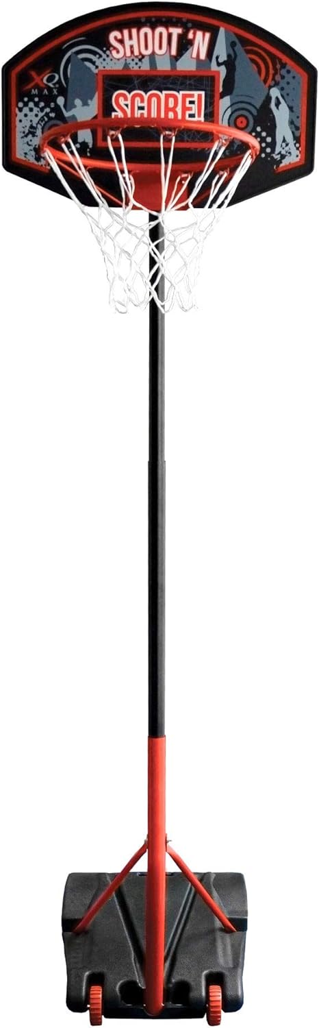 Basketballständer fahrbar - Ringhöhe höhenverstellbar von138 bis 220 cm - Basketball Korb mobil